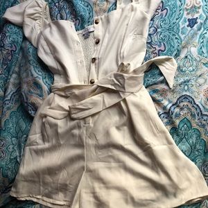 Cream Romper